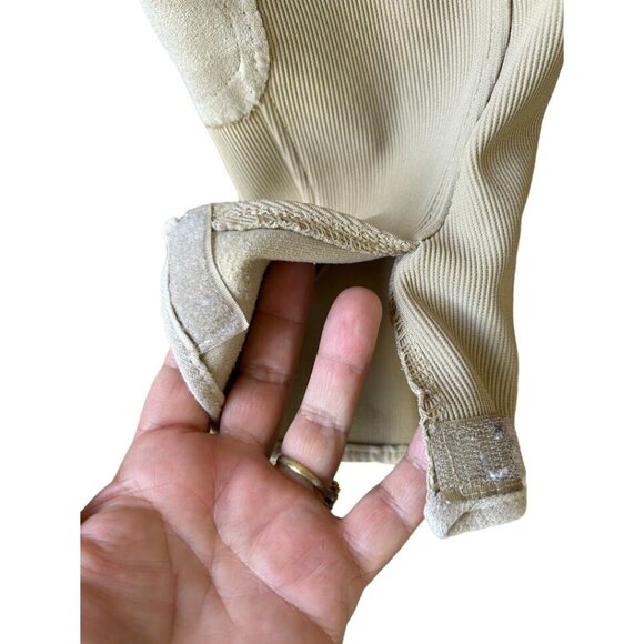 Ladies' Low Rise Full Seat Breeches Size 28 Beige Ribbed Equestrian Riding Pants - Picture 6 of 11